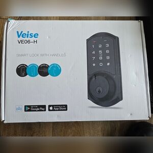 Brand New Veise VEO6-H Black Smart Lock with Keypad And Handles